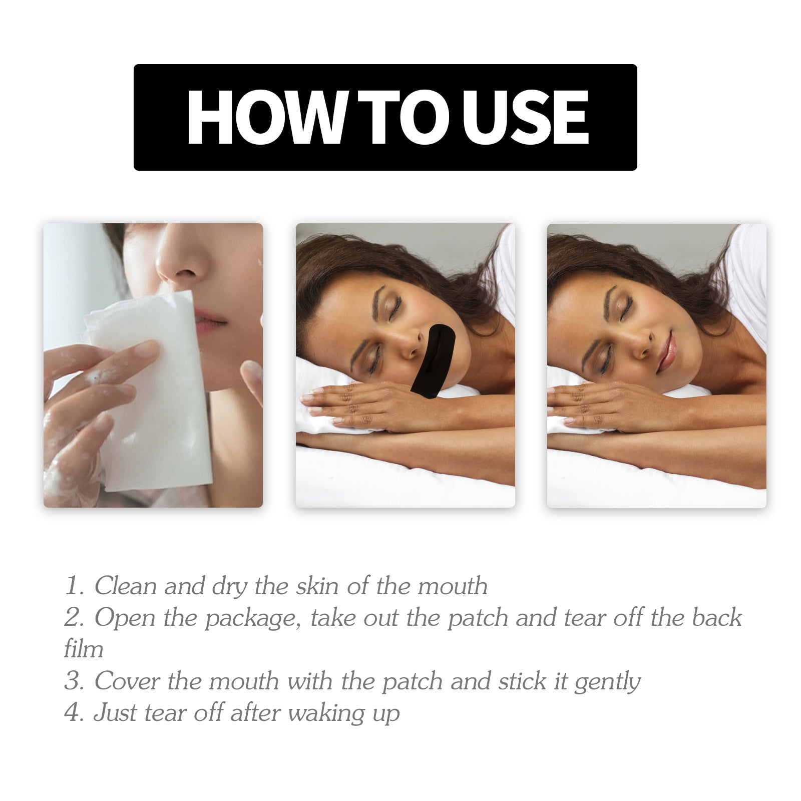 Sleepova™ Mouth Tape – Nasal Breathing Sleep Strips