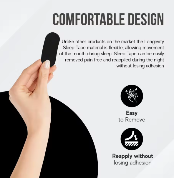 Sleepova™ Mouth Tape – Nasal Breathing Sleep Strips